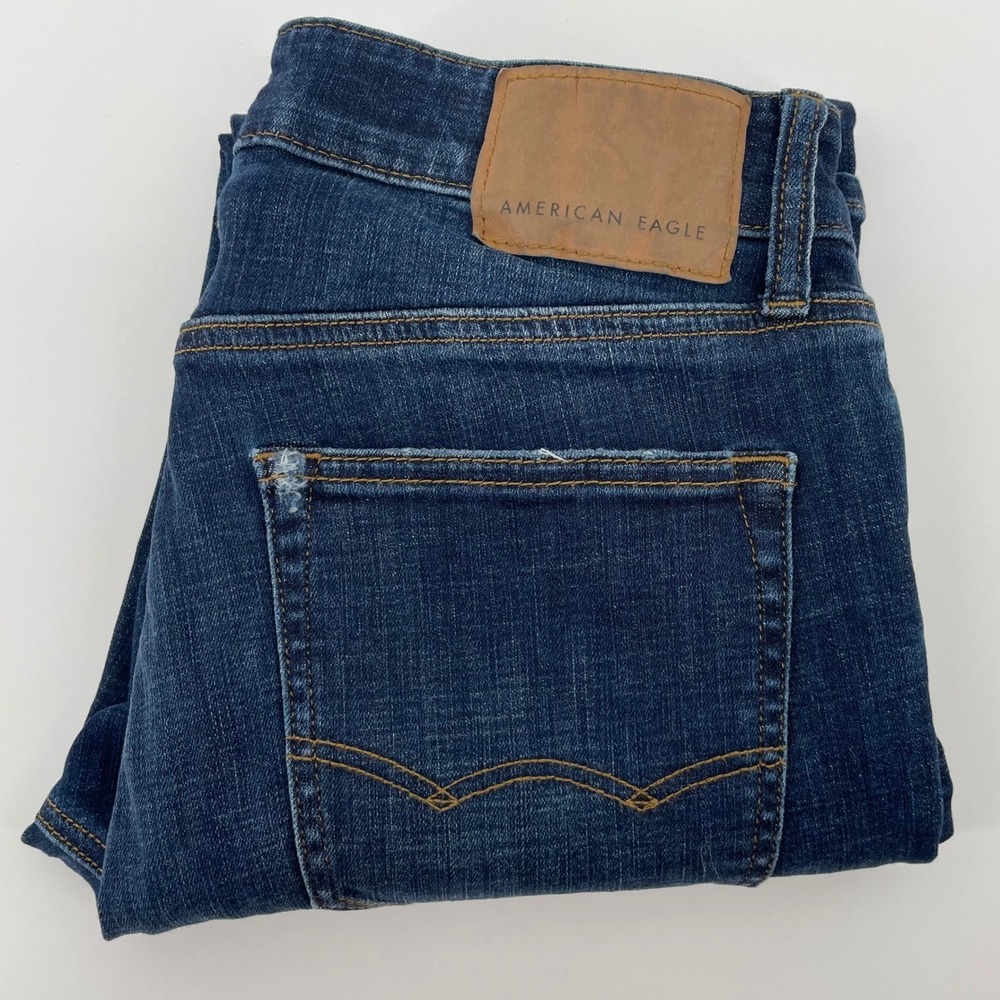 American Eagle Slim Straight Ne(x)t Level Stretch Distressed Jeans Men's 30x30